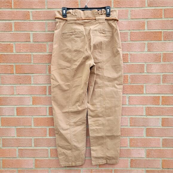 VERONICA BEARD Karter Drawstring Paperbag Pants in Tan size 29 - Picture 7 of 11